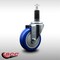 Service Caster 4'' SS Blue Poly Wheel Swivel 1-1/8'' Expanding Stem Caster SCC-SSEX20S414-PPUB-BLUE-118 - alternate 2
